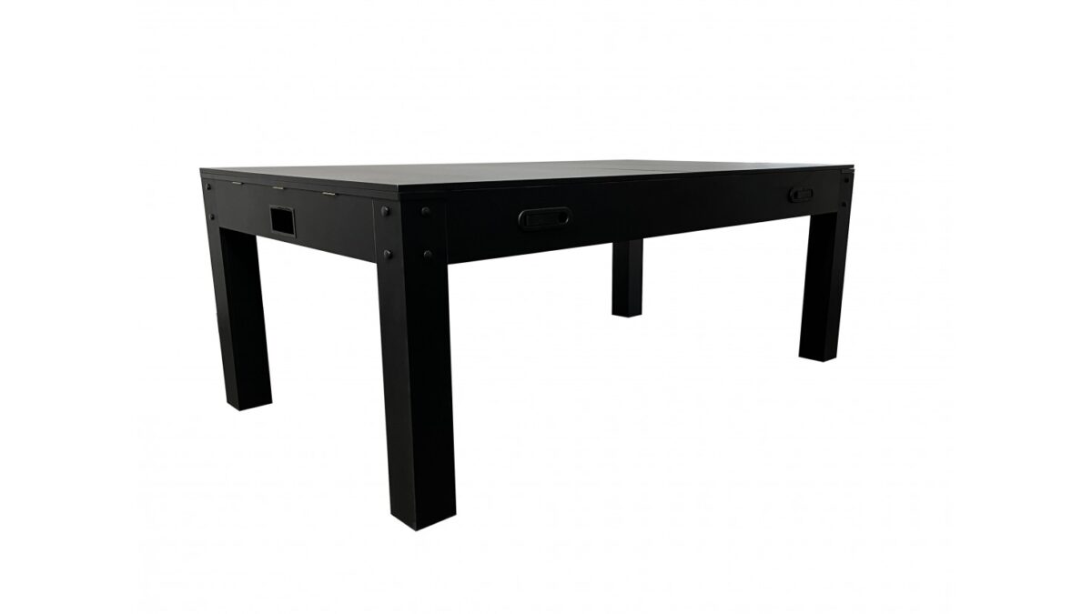 Table à Manger 7ft Multijeux 3-en-1: Billard, Air Hockey et Ping Pong Noir - Transformable pour Repas Conviviaux – Image 16