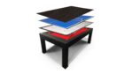 Table à Manger 7ft Multijeux 3-en-1: Billard, Air Hockey et Ping Pong Noir - Transformable pour Repas Conviviaux – Image 7