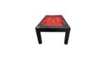 Table à Manger 7ft Multijeux 3-en-1: Billard, Air Hockey et Ping Pong Noir - Transformable pour Repas Conviviaux – Image 8