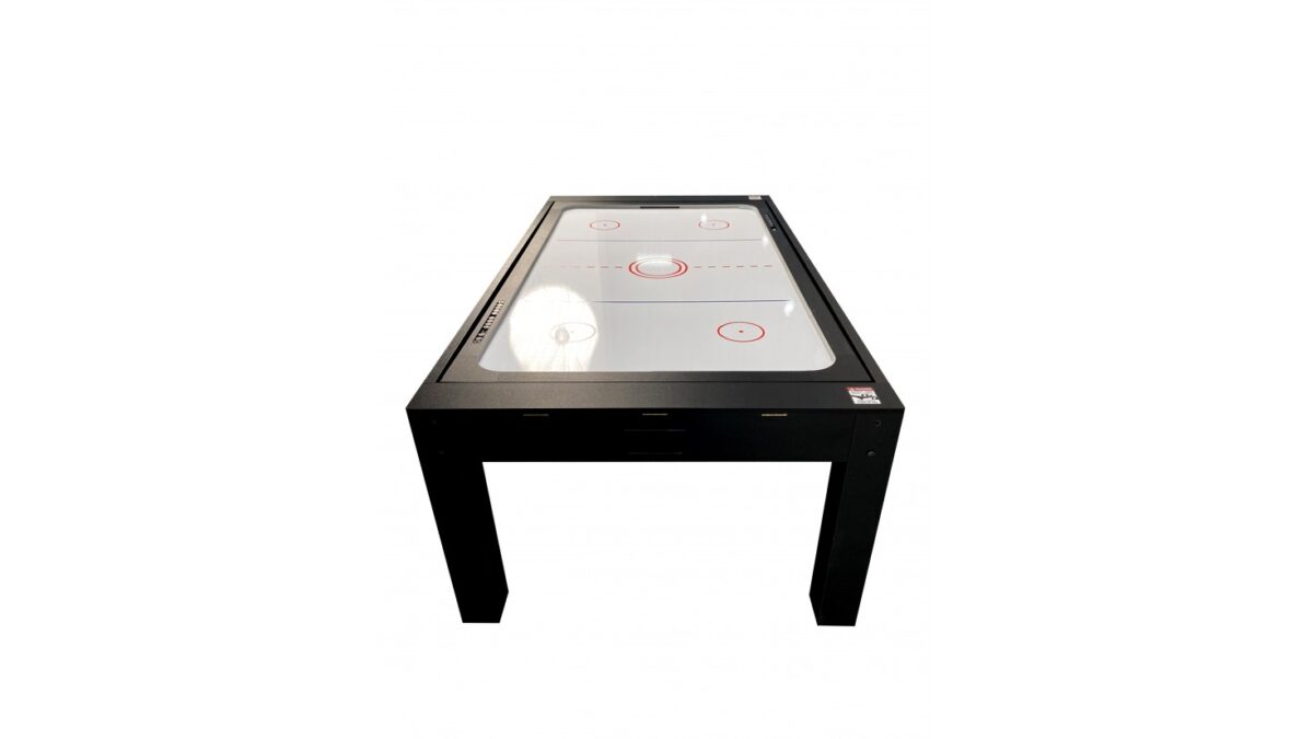 Table à Manger 7ft Multijeux 3-en-1: Billard, Air Hockey et Ping Pong Noir - Transformable pour Repas Conviviaux – Image 10
