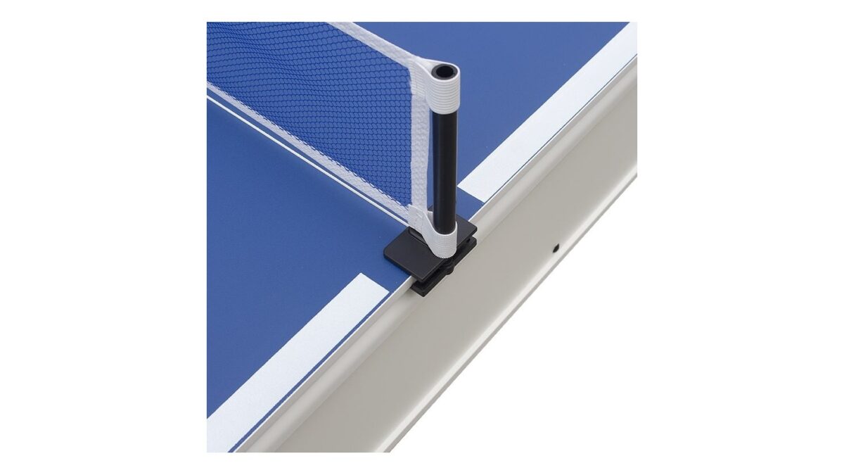 TABLE MULTI JEUX 7FT BILLARD AIR HOCKEY PING PONG BLANC – Image 12