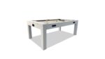 Table multifonction blanche 7FT : Billard, Hockey sur air, Ping Pong et Table à manger – Image 2
