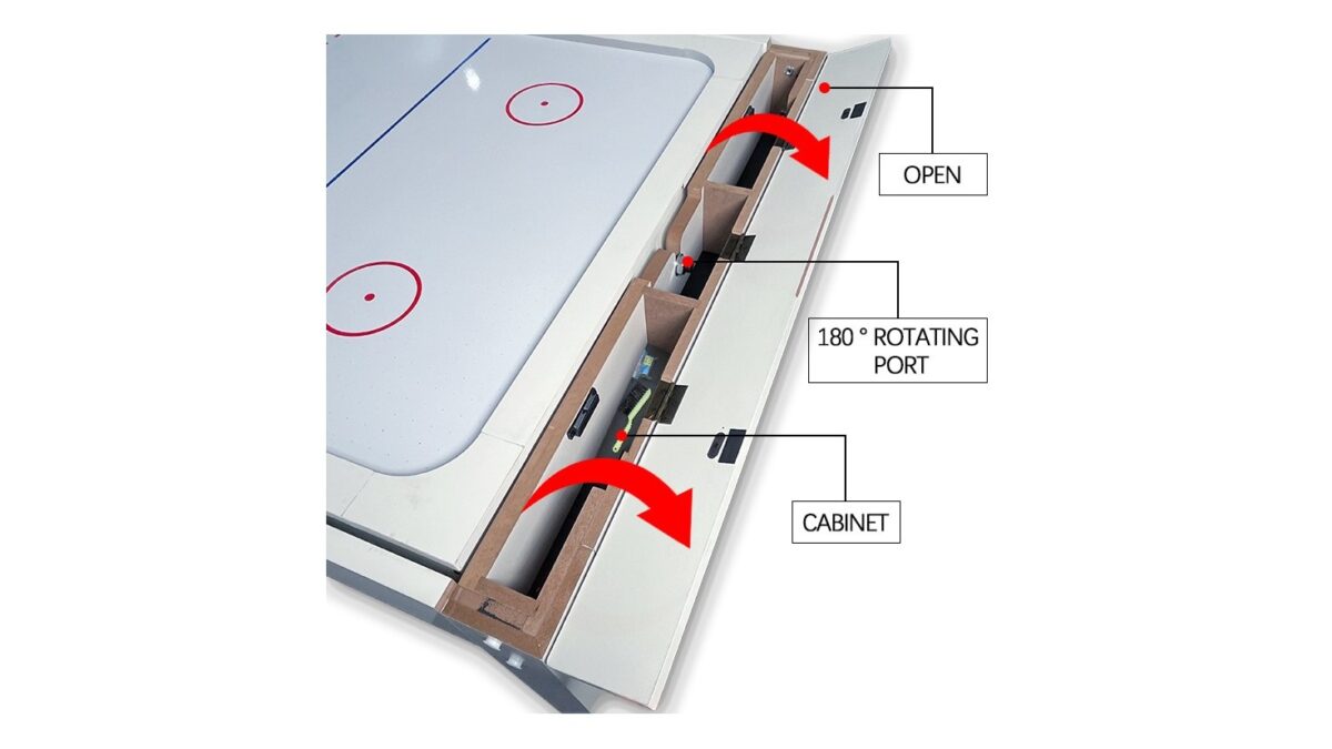 Table multifonction blanche 7FT : Billard, Hockey sur air, Ping Pong et Table à manger – Image 13
