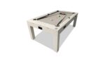 Table multifonction blanche 7FT : Billard, Hockey sur air, Ping Pong et Table à manger – Image 6